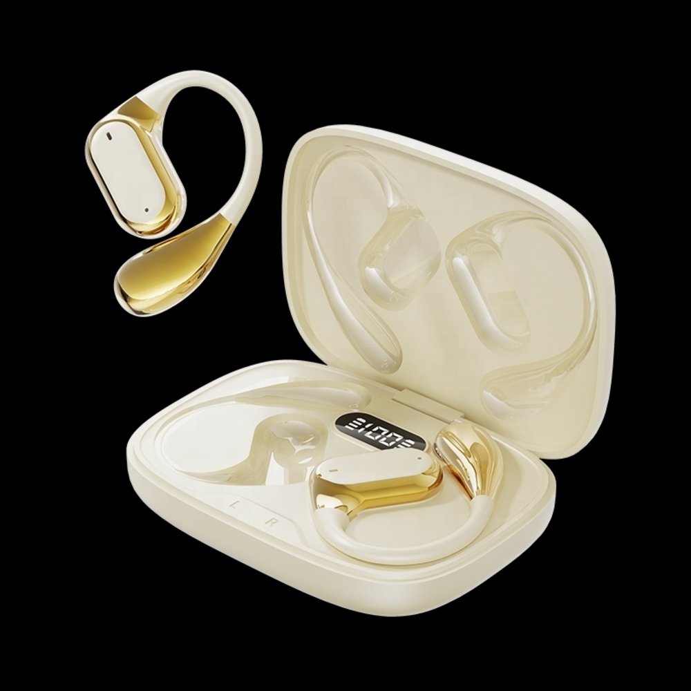 Over-the-Ear Wireless Earbuds with Charging Case